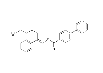 1-phenyl-1-hexanone O-(4-biphenylylcarbonyl)oxime