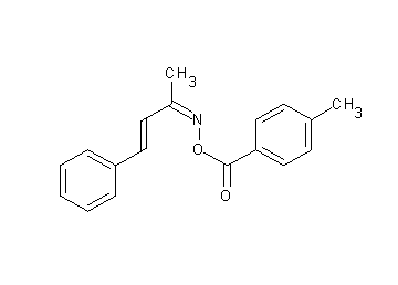 4-phenyl-3-buten-2-one O-(4-methylbenzoyl)oxime