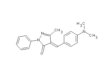 4-[4-(dimethylamino)benzylidene]-5-methyl-2-phenyl-2,4-dihydro-3H-pyrazol-3-one