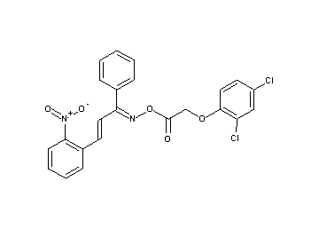 3-(2-nitrophenyl)-1-phenyl-2-propen-1-one O-[2-(2,4-dichlorophenoxy)acetyl]oxime