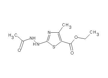 ethyl 2-(2-acetylhydrazino)-4-methyl-1,3-thiazole-5-carboxylate
