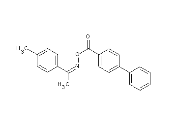 1-(4-methylphenyl)ethanone O-(4-biphenylylcarbonyl)oxime 1-(4-methylphenyl)ethanone O-(4-biphenylylcarbonyl)oxime