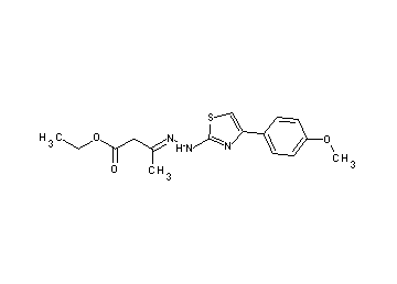 ethyl 3-{[4-(4-methoxyphenyl)-1,3-thiazol-2-yl]hydrazono}butanoate - Click Image to Close