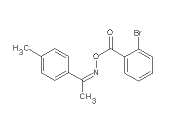 1-(4-methylphenyl)ethanone O-(2-bromobenzoyl)oxime 1-(4-methylphenyl)ethanone O-(2-bromobenzoyl)oxime