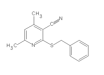 2-(benzylsulfanyl)-4,6-dimethylnicotinonitrile
