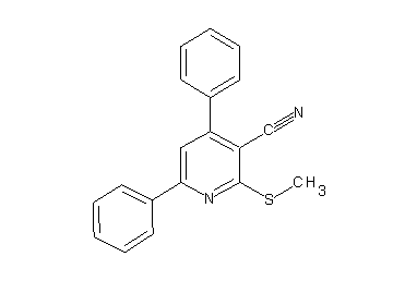 2-(methylsulfanyl)-4,6-diphenylnicotinonitrile