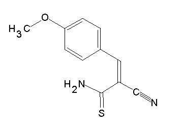 2-cyano-3-(4-methoxyphenyl)-2-propenethioamide