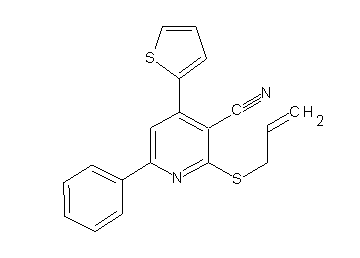 2-(allylsulfanyl)-6-phenyl-4-(2-thienyl)nicotinonitrile