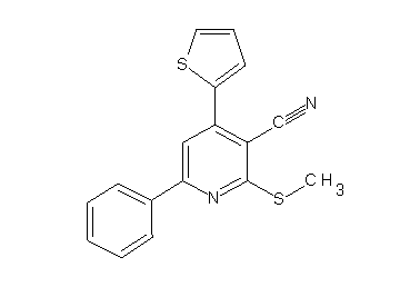2-(methylsulfanyl)-6-phenyl-4-(2-thienyl)nicotinonitrile