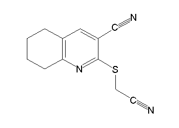 2-[(cyanomethyl)sulfanyl]-5,6,7,8-tetrahydro-3-quinolinecarbonitrile