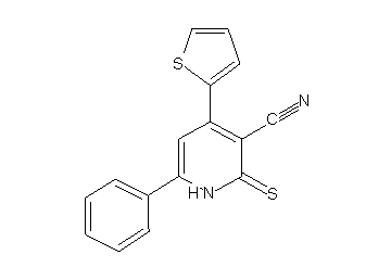 6-phenyl-4-(2-thienyl)-2-thioxo-1,2-dihydro-3-pyridinecarbonitrile