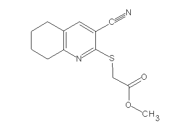 methyl [(3-cyano-5,6,7,8-tetrahydro-2-quinolinyl)sulfanyl]acetate - Click Image to Close