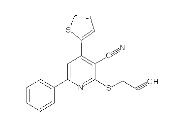 6-phenyl-2-(2-propyn-1-ylsulfanyl)-4-(2-thienyl)nicotinonitrile