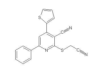 2-[(cyanomethyl)sulfanyl]-6-phenyl-4-(2-thienyl)nicotinonitrile
