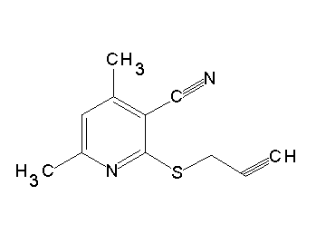 4,6-dimethyl-2-(2-propyn-1-ylsulfanyl)nicotinonitrile