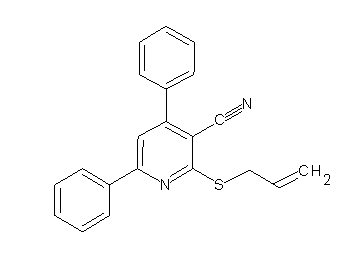 2-(allylsulfanyl)-4,6-diphenylnicotinonitrile