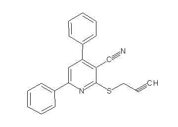 4,6-diphenyl-2-(2-propyn-1-ylsulfanyl)nicotinonitrile