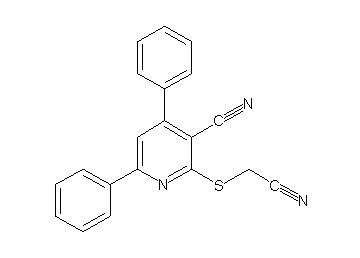 2-[(cyanomethyl)sulfanyl]-4,6-diphenylnicotinonitrile
