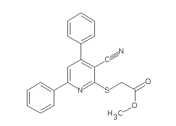 methyl [(3-cyano-4,6-diphenyl-2-pyridinyl)sulfanyl]acetate - Click Image to Close
