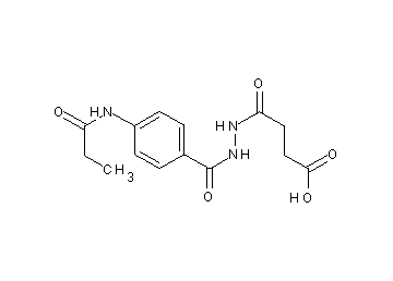 4-oxo-4-{2-[4-(propionylamino)benzoyl]hydrazino}butanoic acid