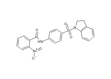 N-[4-(2,3-dihydro-1H-indol-1-ylsulfonyl)phenyl]-2-nitrobenzamide