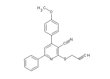 4-(4-methoxyphenyl)-6-phenyl-2-(2-propyn-1-ylsulfanyl)nicotinonitrile
