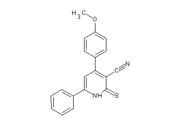 4-(4-methoxyphenyl)-6-phenyl-2-thioxo-1,2-dihydro-3-pyridinecarbonitrile