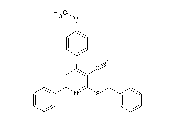 2-(benzylsulfanyl)-4-(4-methoxyphenyl)-6-phenylnicotinonitrile