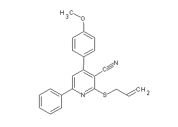 2-(allylsulfanyl)-4-(4-methoxyphenyl)-6-phenylnicotinonitrile