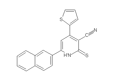 6-(2-naphthyl)-4-(2-thienyl)-2-thioxo-1,2-dihydro-3-pyridinecarbonitrile