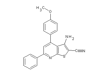 3-amino-4-(4-methoxyphenyl)-6-phenylthieno[2,3-b]pyridine-2-carbonitrile