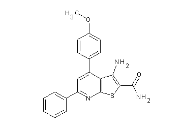 3-amino-4-(4-methoxyphenyl)-6-phenylthieno[2,3-b]pyridine-2-carboxamide
