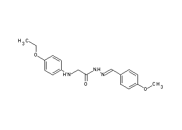 2-[(4-ethoxyphenyl)amino]-N'-(4-methoxybenzylidene)acetohydrazide (non-preferred name)
