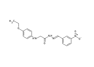 2-[(4-ethoxyphenyl)amino]-N'-(3-nitrobenzylidene)acetohydrazide (non-preferred name)