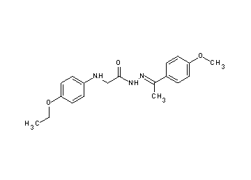 2-[(4-ethoxyphenyl)amino]-N'-[1-(4-methoxyphenyl)ethylidene]acetohydrazide (non-preferred name)