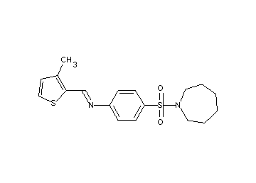 4-(1-azepanylsulfonyl)-N-[(3-methyl-2-thienyl)methylene]aniline - Click Image to Close