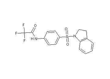 N-[4-(2,3-dihydro-1H-indol-1-ylsulfonyl)phenyl]-2,2,2-trifluoroacetamide