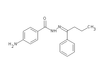 4-amino-N'-(1-phenylbutylidene)benzohydrazide