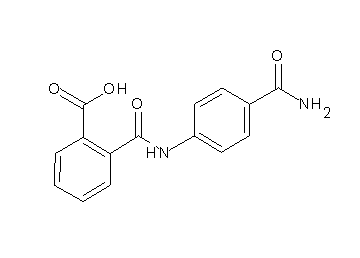 2-({[4-(aminocarbonyl)phenyl]amino}carbonyl)benzoic acid