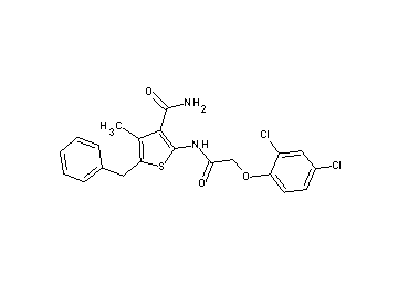5-benzyl-2-{[(2,4-dichlorophenoxy)acetyl]amino}-4-methyl-3-thiophenecarboxamide