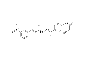N-[4-({2-[3-(3-nitrophenyl)acryloyl]hydrazino}carbonyl)phenyl]propanamide