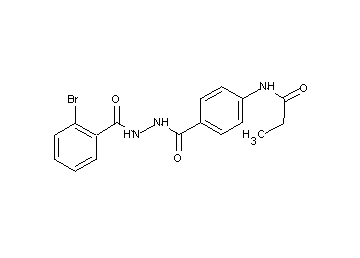 N-(4-{[2-(2-bromobenzoyl)hydrazino]carbonyl}phenyl)propanamide