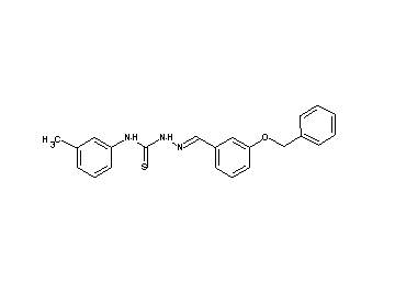 3-(benzyloxy)benzaldehyde N-(3-methylphenyl)thiosemicarbazone 3-(benzyloxy)benzaldehyde N-(3-methylphenyl)thiosemicarbazone