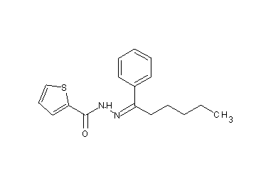 N'-(1-phenylhexylidene)-2-thiophenecarbohydrazide