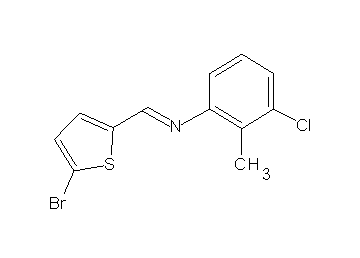 N-[(5-bromo-2-thienyl)methylene]-3-chloro-2-methylaniline