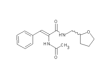2-(acetylamino)-3-phenyl-N-(tetrahydro-2-furanylmethyl)acrylamide