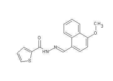 N'-[(4-methoxy-1-naphthyl)methylene]-2-thiophenecarbohydrazide