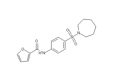 N-[4-(1-azepanylsulfonyl)phenyl]-2-furamide