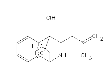 3,3-dimethyl-9-(2-methyl-2-propen-1-yl)-1,2,3,4-tetrahydro-1,4-(epiminomethano)naphthalene hydrochloride - Click Image to Close