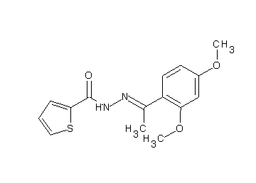 N'-[1-(2,4-dimethoxyphenyl)ethylidene]-2-thiophenecarbohydrazide